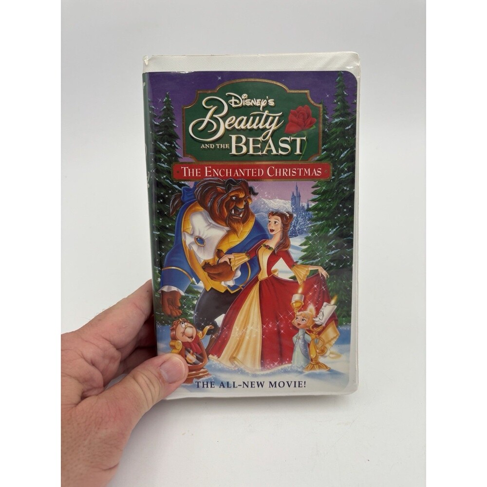 Disney Beauty and the Beast Enchanted Christmas VHS 1997 Clamshell Holiday Movie